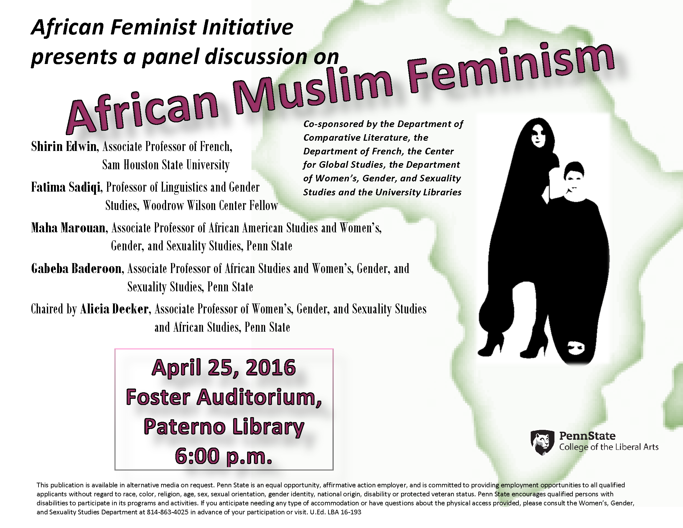 African Muslim Feminism: A Panel Discussion - April 2016