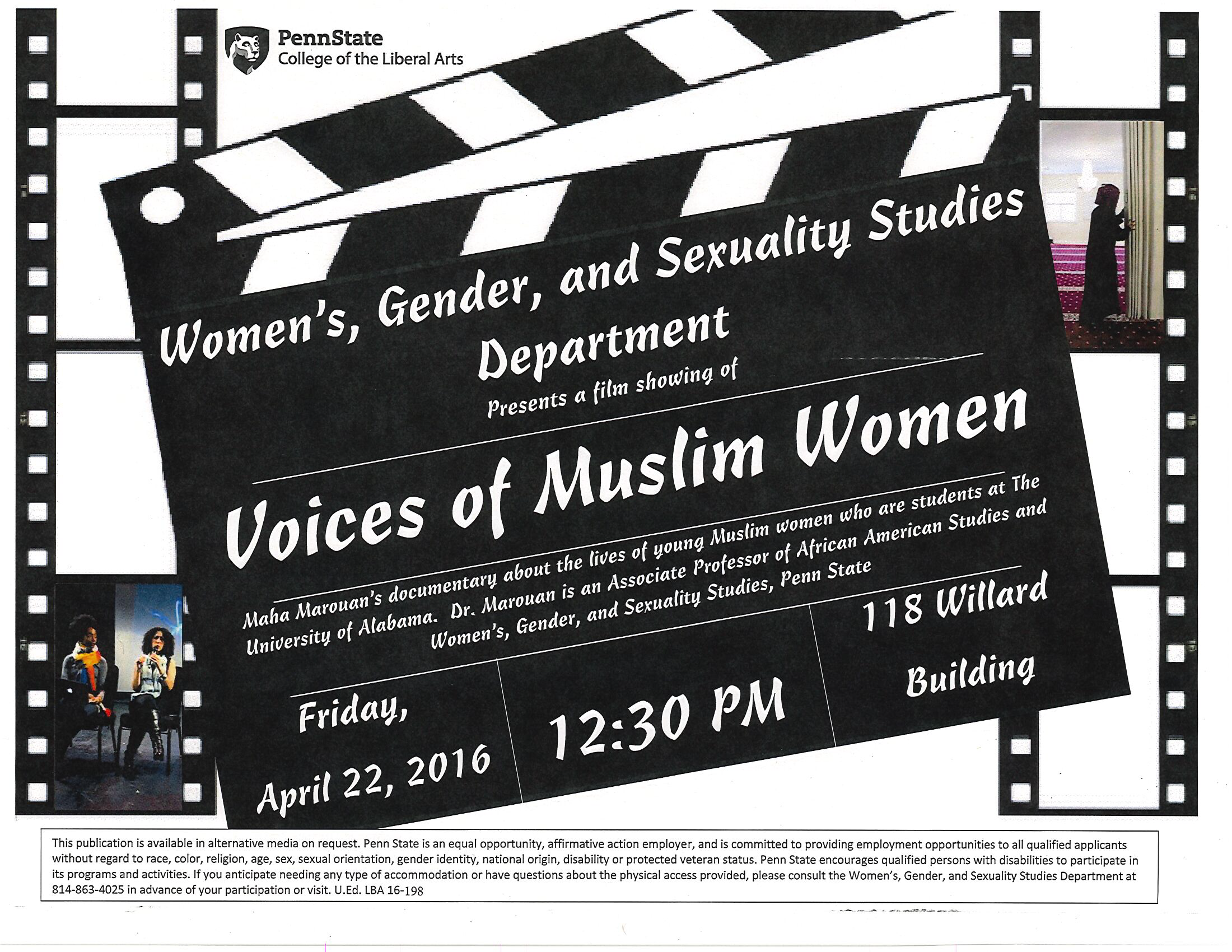 Film Screening of Voice of Muslim Women - April 2016